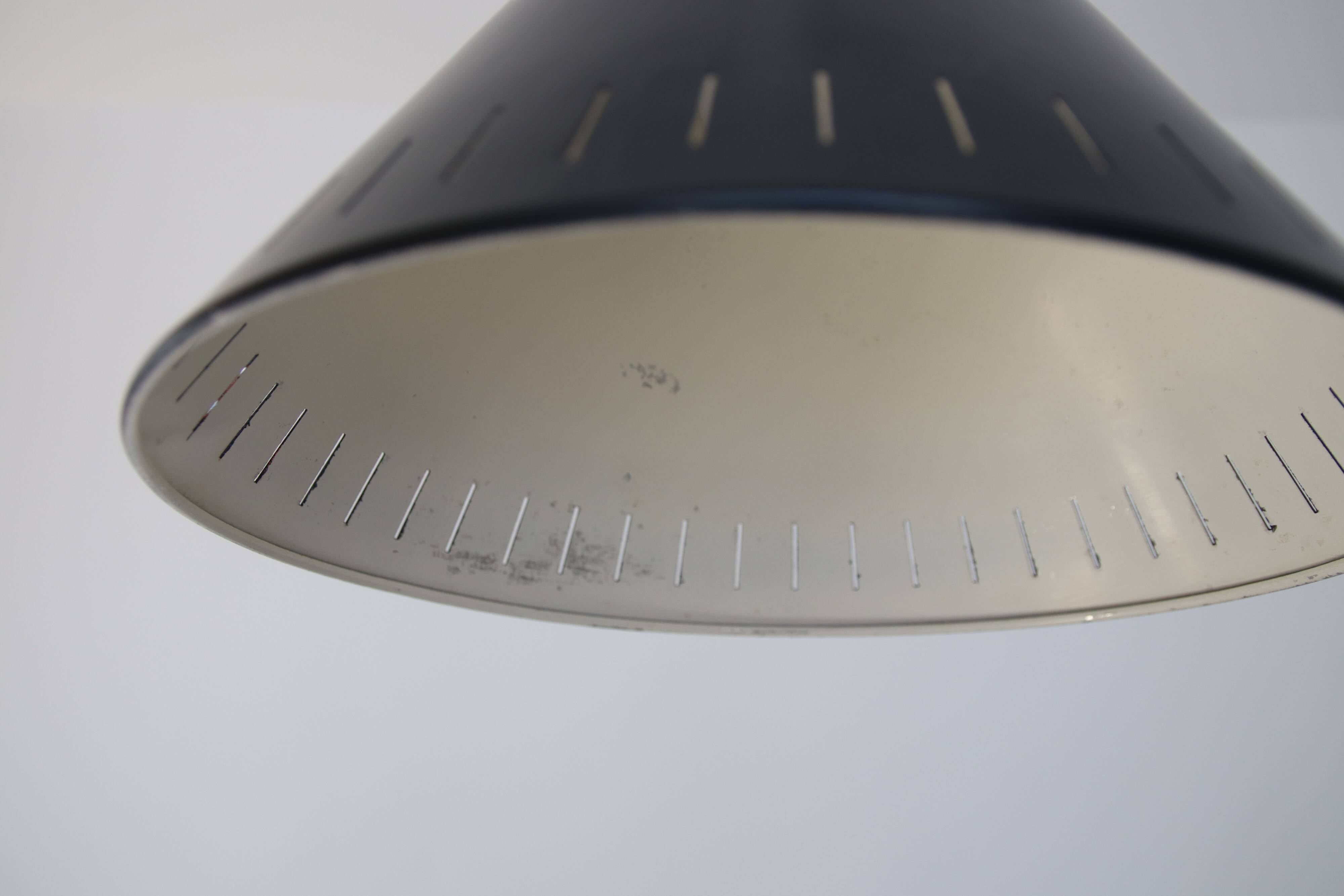 Black Bent Karlby cone lamp for LYFA