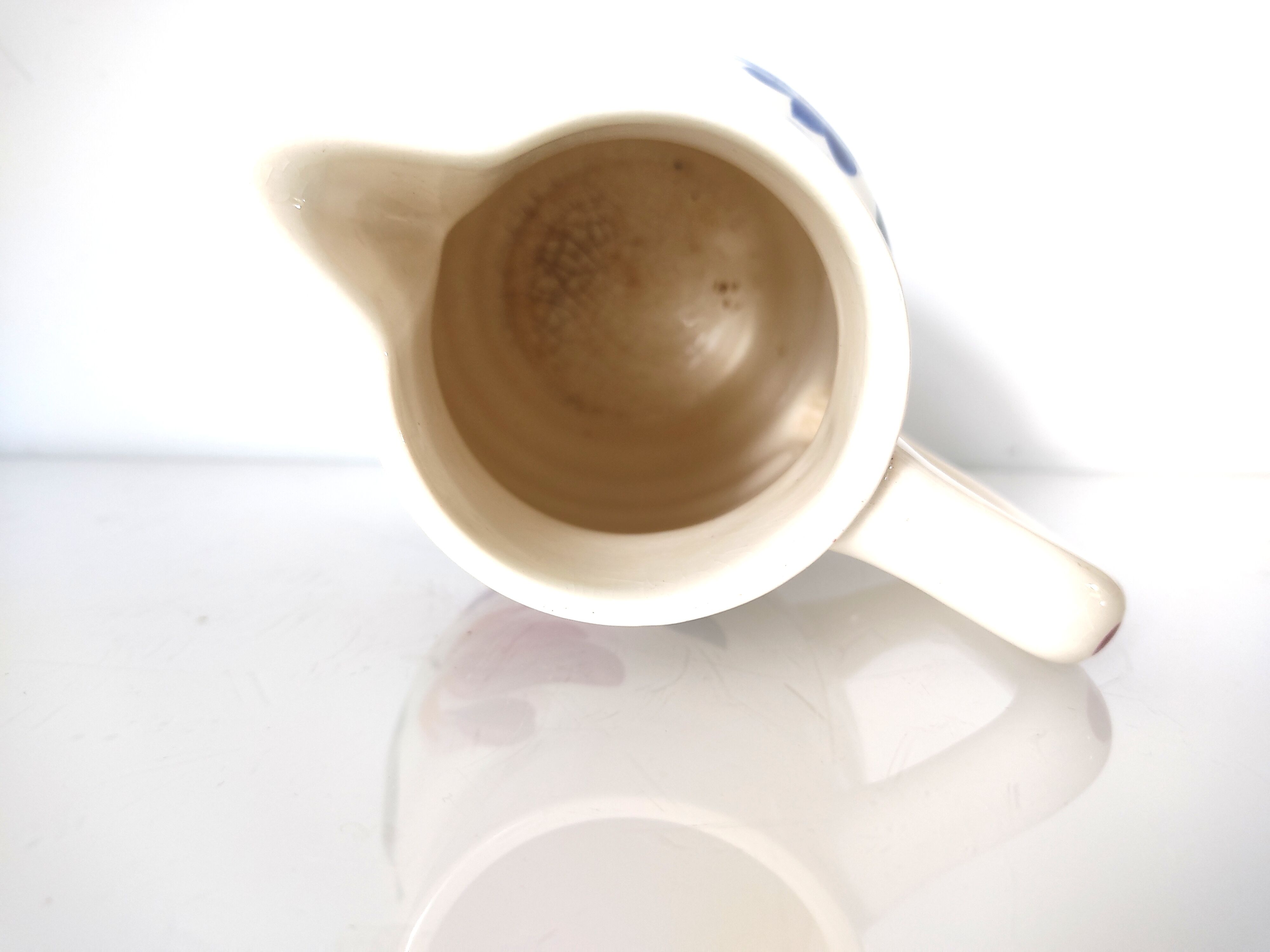 Pitcher Sarreguemines décor Selestat