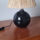 Black glass ball lamp art deco 1930