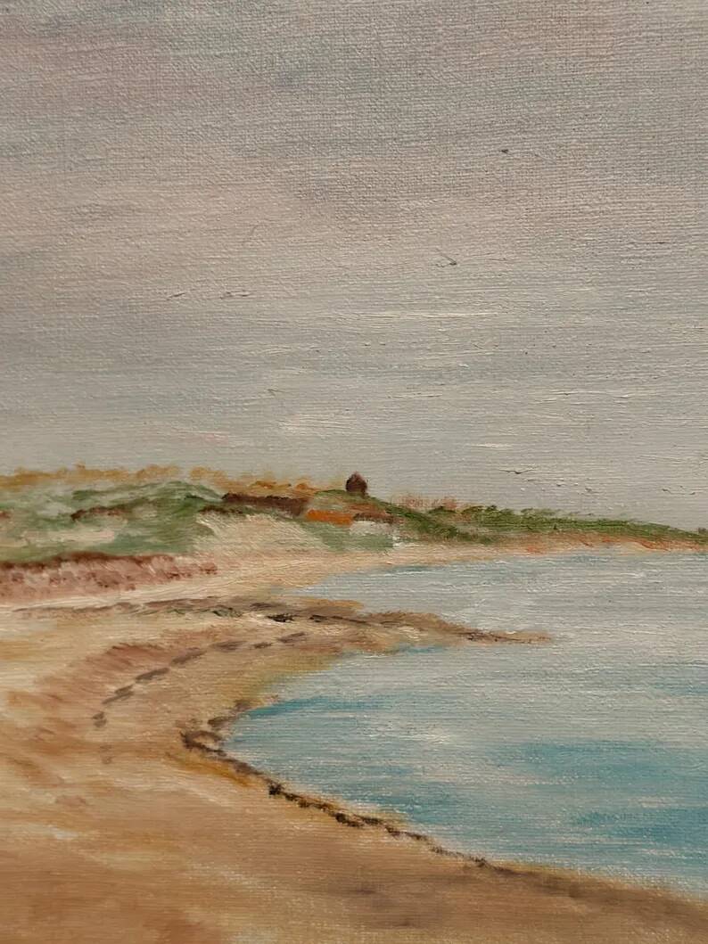 Original Swedish Oil on Canvas - "Côte" by Svan Öberg - Signed - Vintage and Framed - 49 x 38 cm (19.3" x 15")
