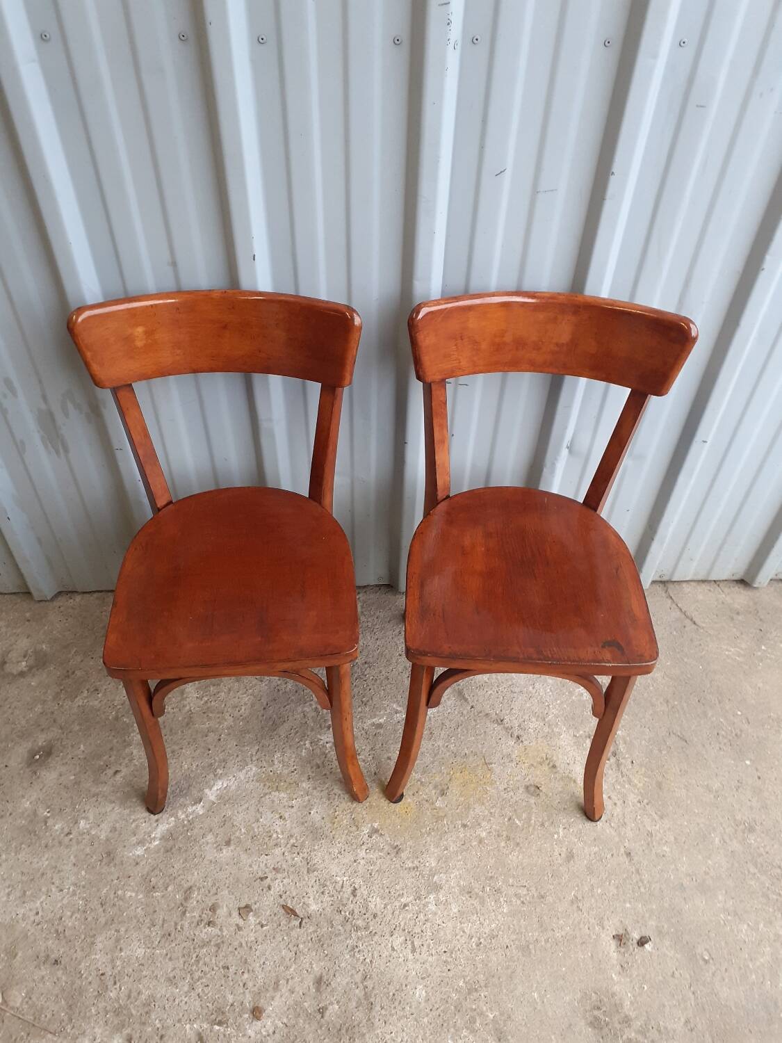 Pair of bistro chairs