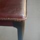 Set of 2 Italian chairs in brown Havana leather, design MATTEO GRASSI