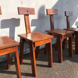 6 chairs t brutalist ski resort circa 1960