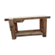 old solid wood workbench with drawer and seal