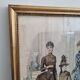 Framed fashion engraving 1886 fashion review