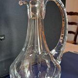 Set of 6 wine glasses and carafe from Lorraine crystal