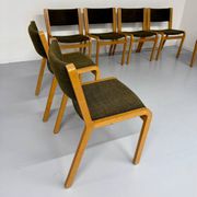 Set of 8 Thygesen and Sorensen / Magnus Olesen designer chairs from the 70s