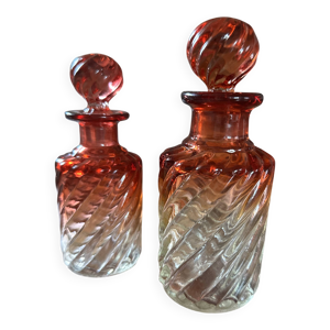 Flacon baccarat bambou