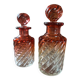 Baccarat red crystal bamboo vase