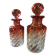 Baccarat red crystal bamboo vase