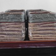 Vintage Set in Glazed Ceramic – 4 Bowls & Tray – Style