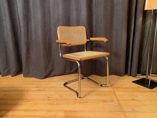 Chair with raffia, Italy, 1980s