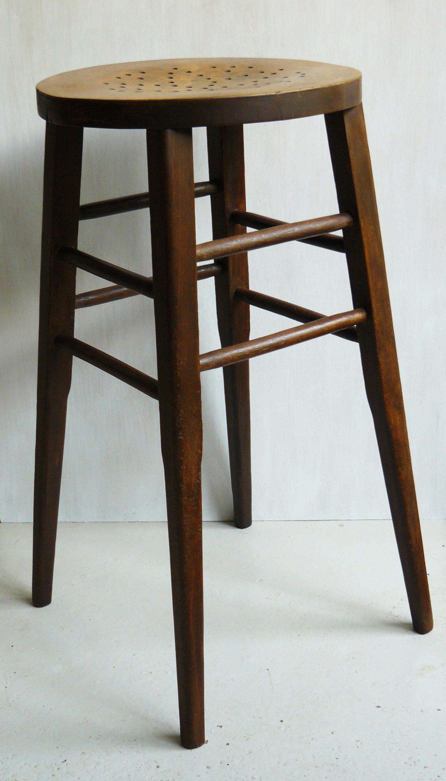 Architect's stool high in wood