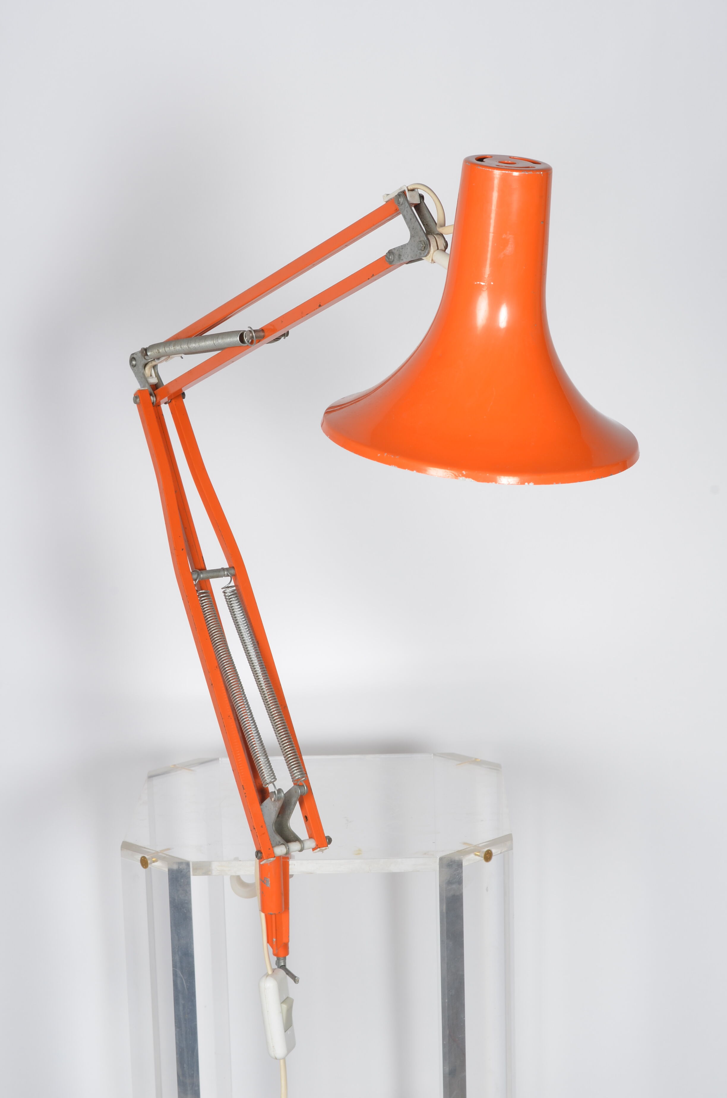 Orange architect lamp