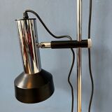 Lampadaire du milieu du siècle avec deux spots noir/chrome