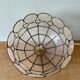 Vintage mother-of-pearl and brass lampshade pendant light