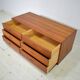 Chest of drawers by Erik Brouer 1960s Danish lowboard vintage teak