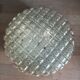 Ceiling lamp smoked molded glass metal base