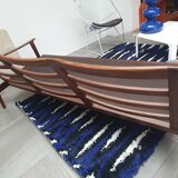 Scandinavian 3-seater teak bench