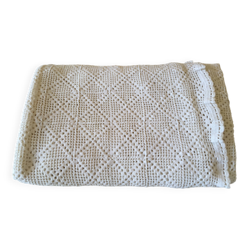 Couverture de carrés en crochet Fait Main