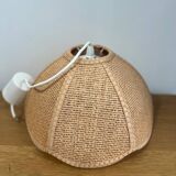 Vintage raffia pendant light