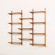 Preben Sorensen, PS System shelving unit on wooden brackets, 1960s