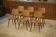 Set of 6 oak chairs from the 1960s.