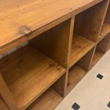 Large bookcase / solid wood shelving unit