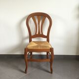 Series of 4 cherry wood chairs