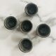 Set of 5 small vintage ceramic candlesticks