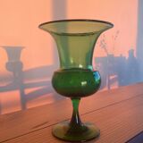 Large translucent green vase/pot