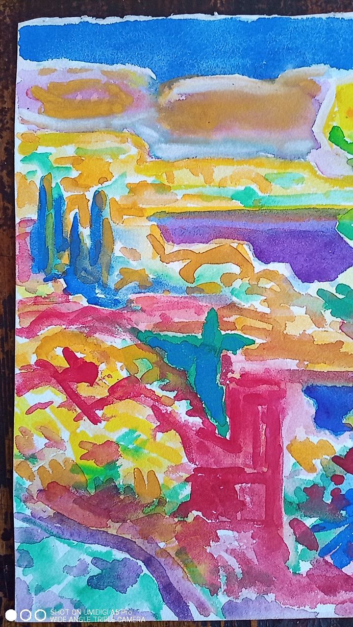Pierre Lacroux (1909-1993) Gouache - 28,5 x 38cm - 1982