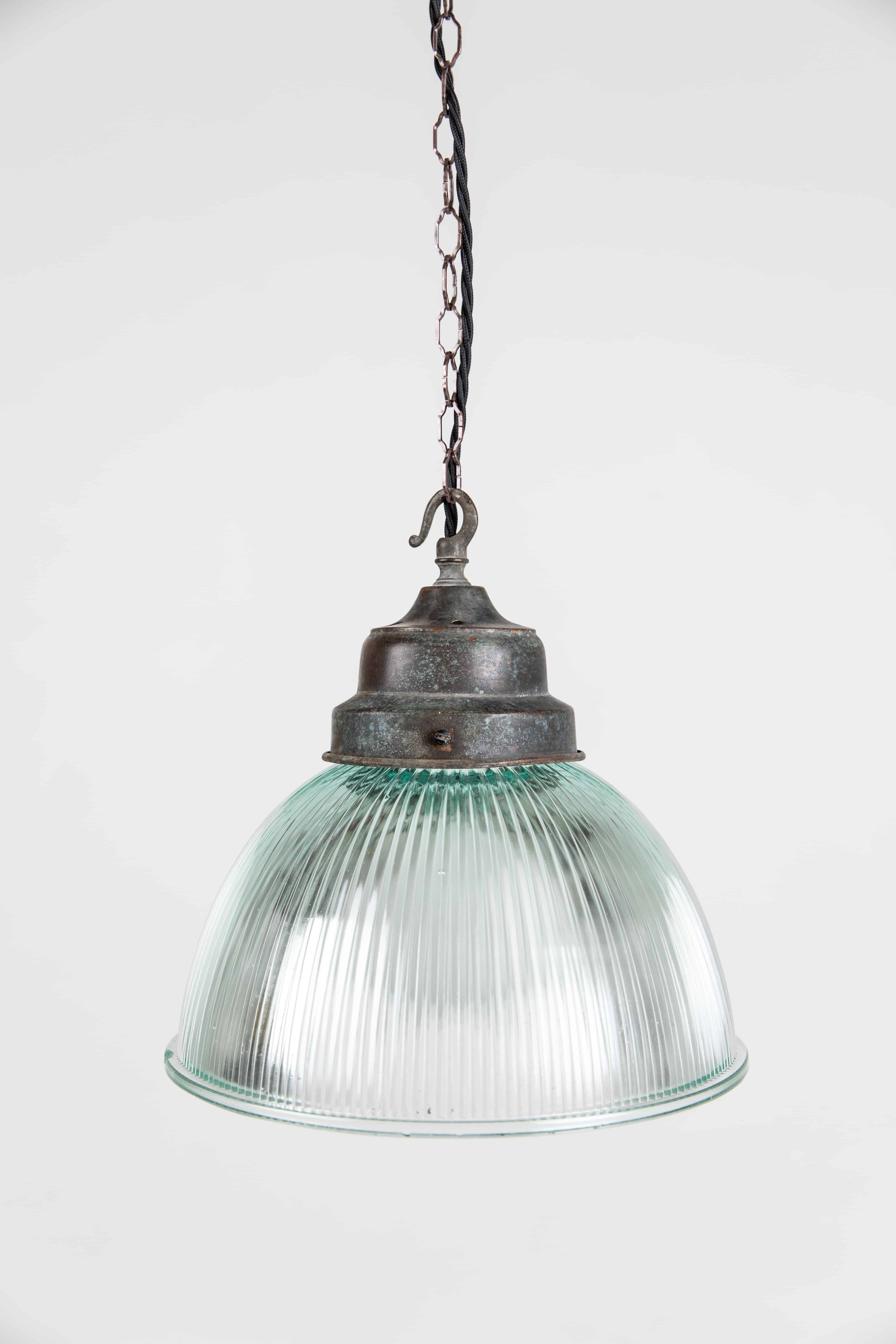 Tinted Holophane Pendant