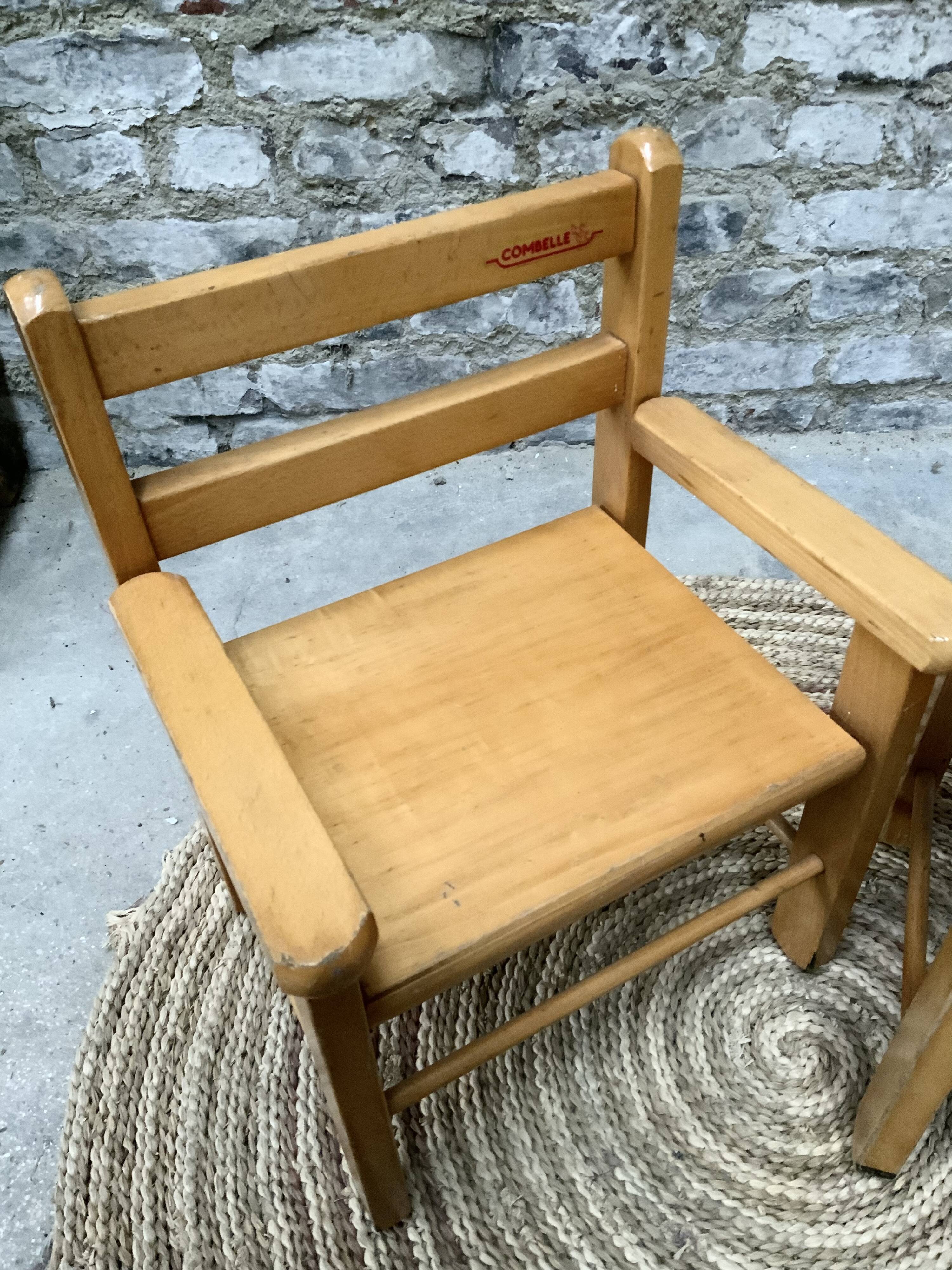 Set of 2 children's chairs combelle