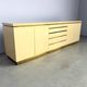 Brass and lacquer credenza by Jean Claude Mahey, 1970s