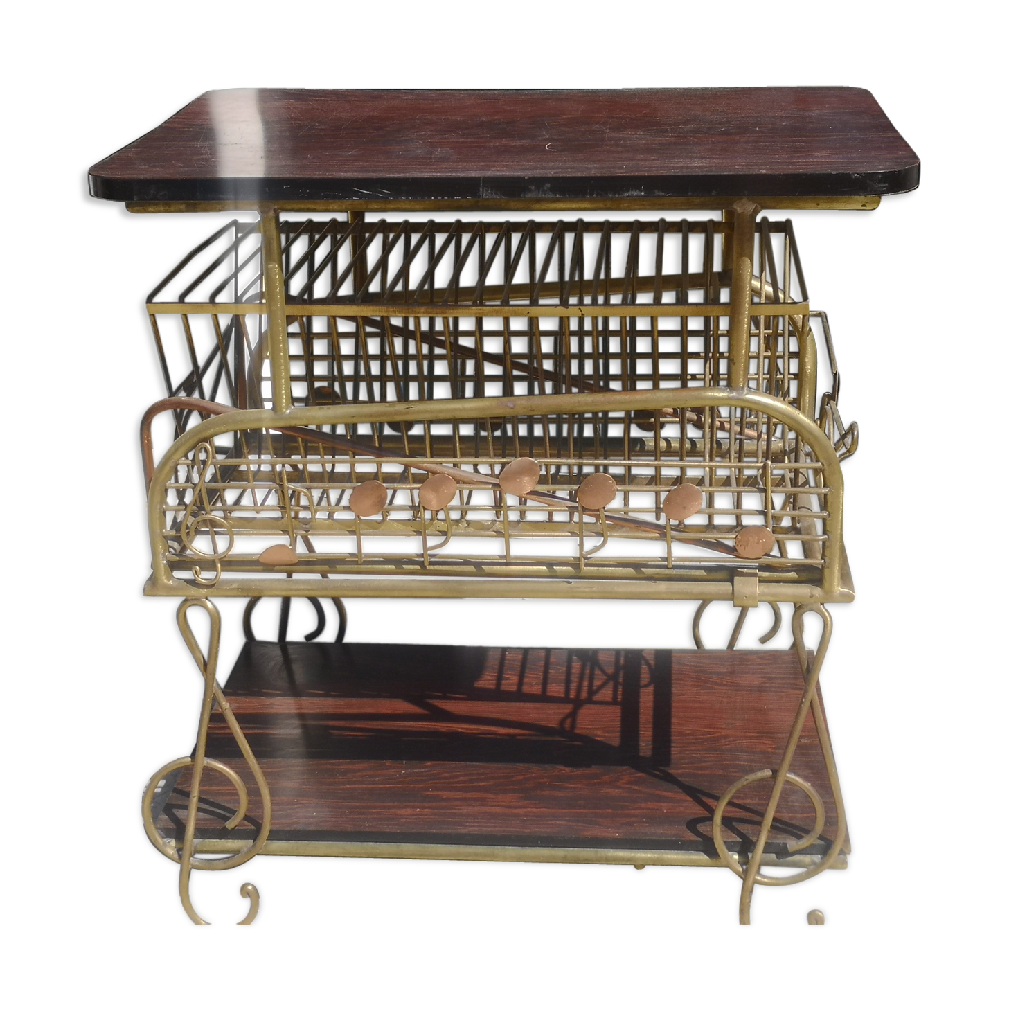 Vintage vinyl storage furniture