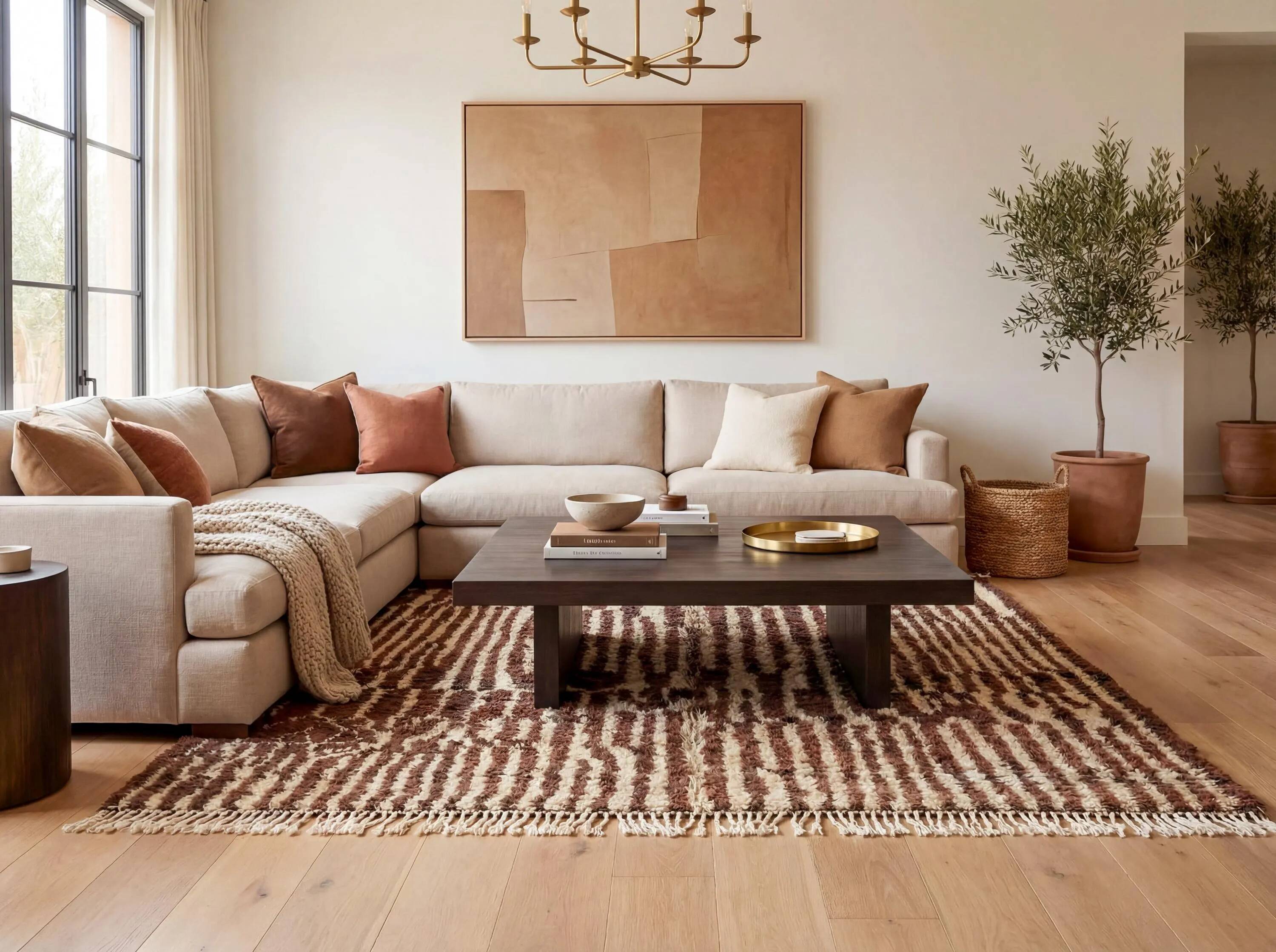 Traditional handmade Moroccan rug 3x2 m