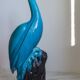 Chinese turquoise glazed crane figurine, 1950s