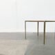 Brass and Glass Side Table in Hollywood Regency German Mid-Century Style by Vereinigte Werkstätten, 1960s