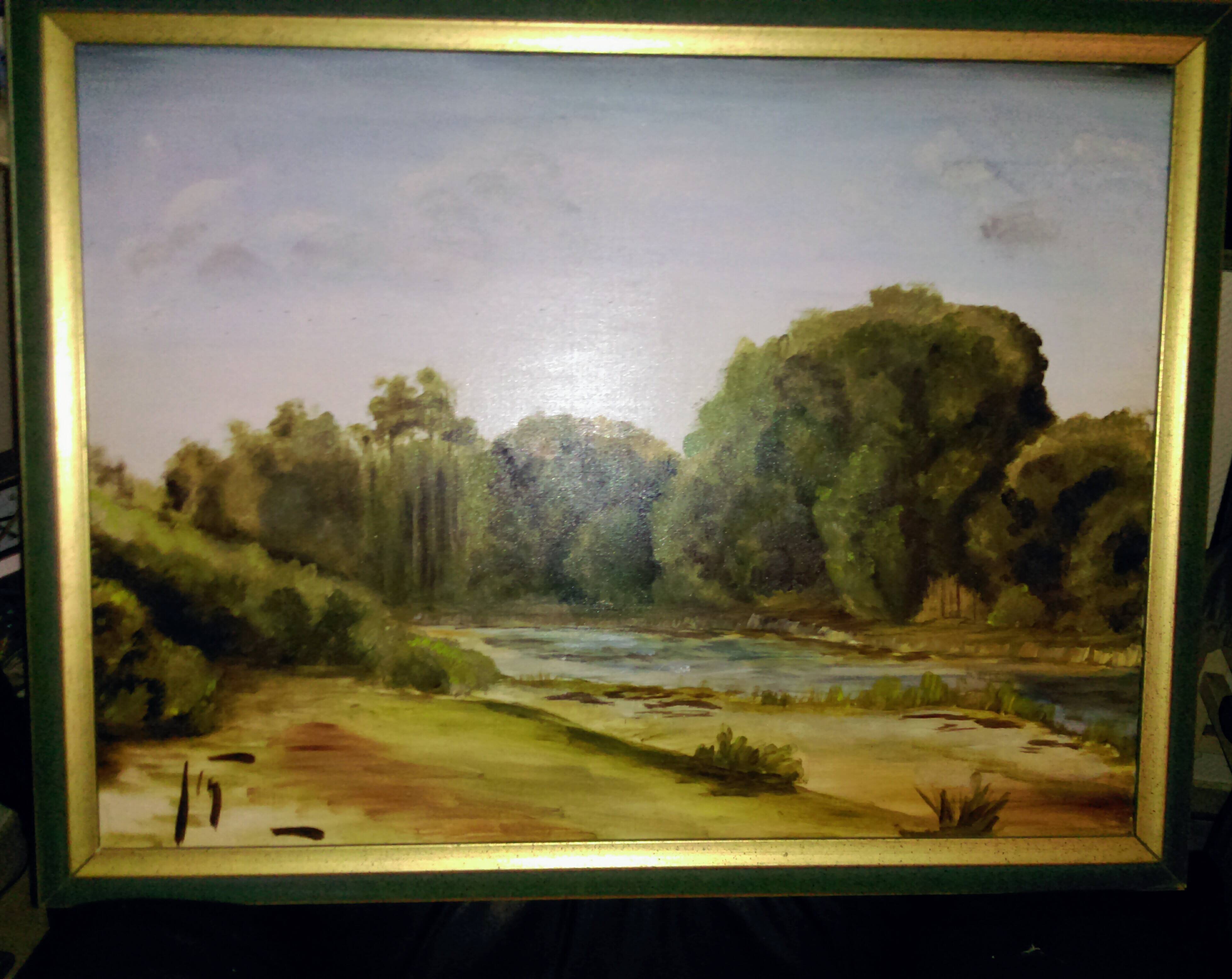 Oil on canvas signed (hardy)