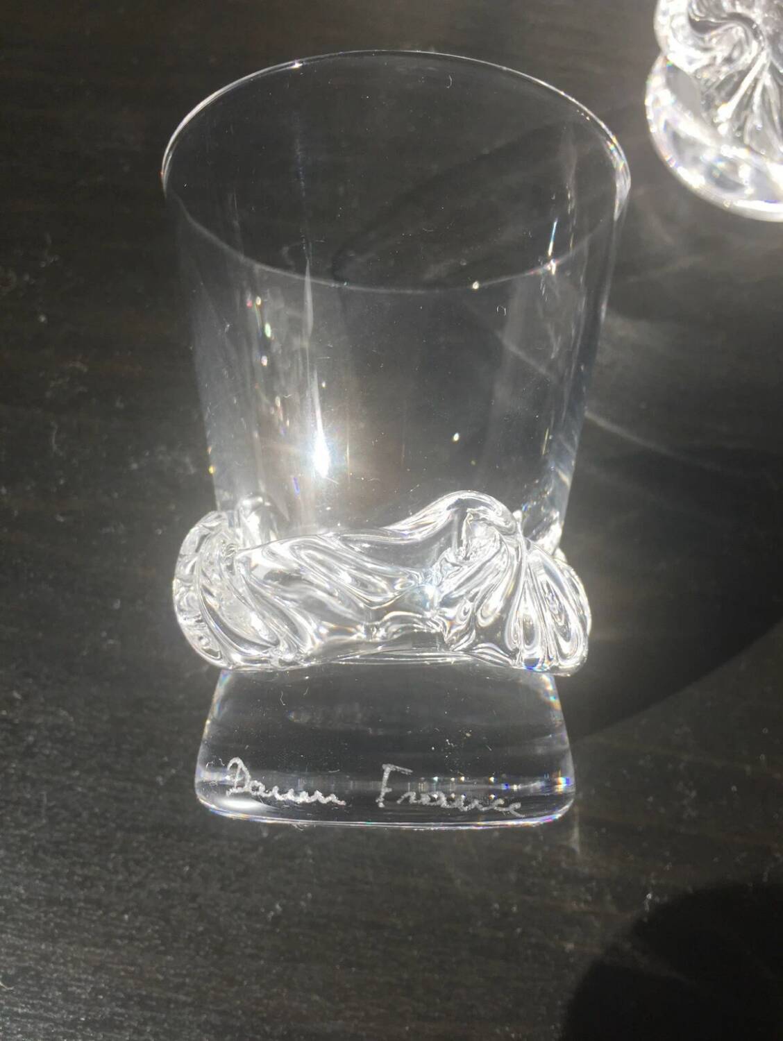 Verre en cristal daum france modèle sorcy
