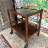 Bar - antique serving trolley on wheels