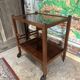 Bar - antique serving trolley on wheels