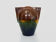Vase in flamed stoneware with Rambervillers style ear. Signed
