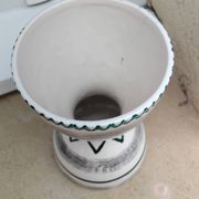 Vintage ceramic diabolo vase from the 60s