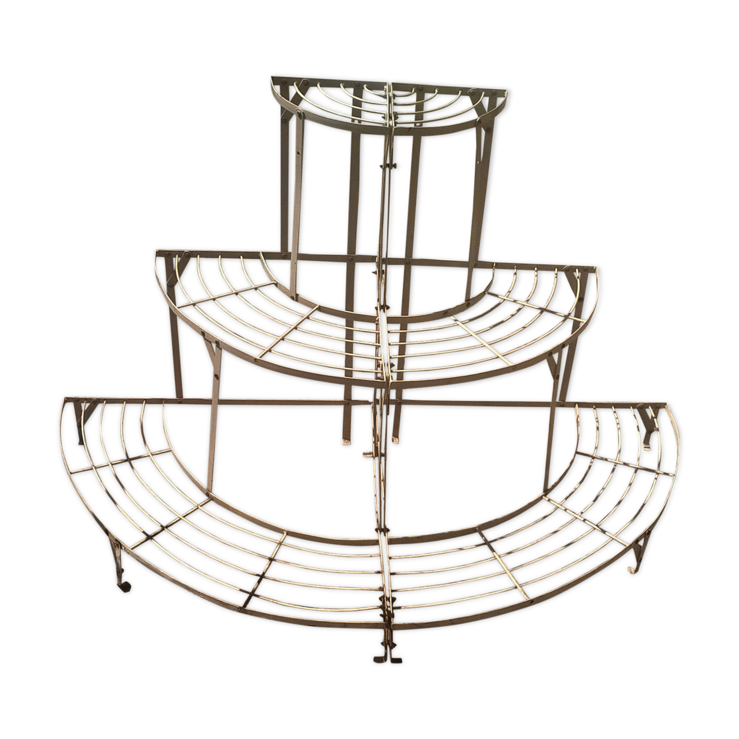 Vintage flower pot shelf