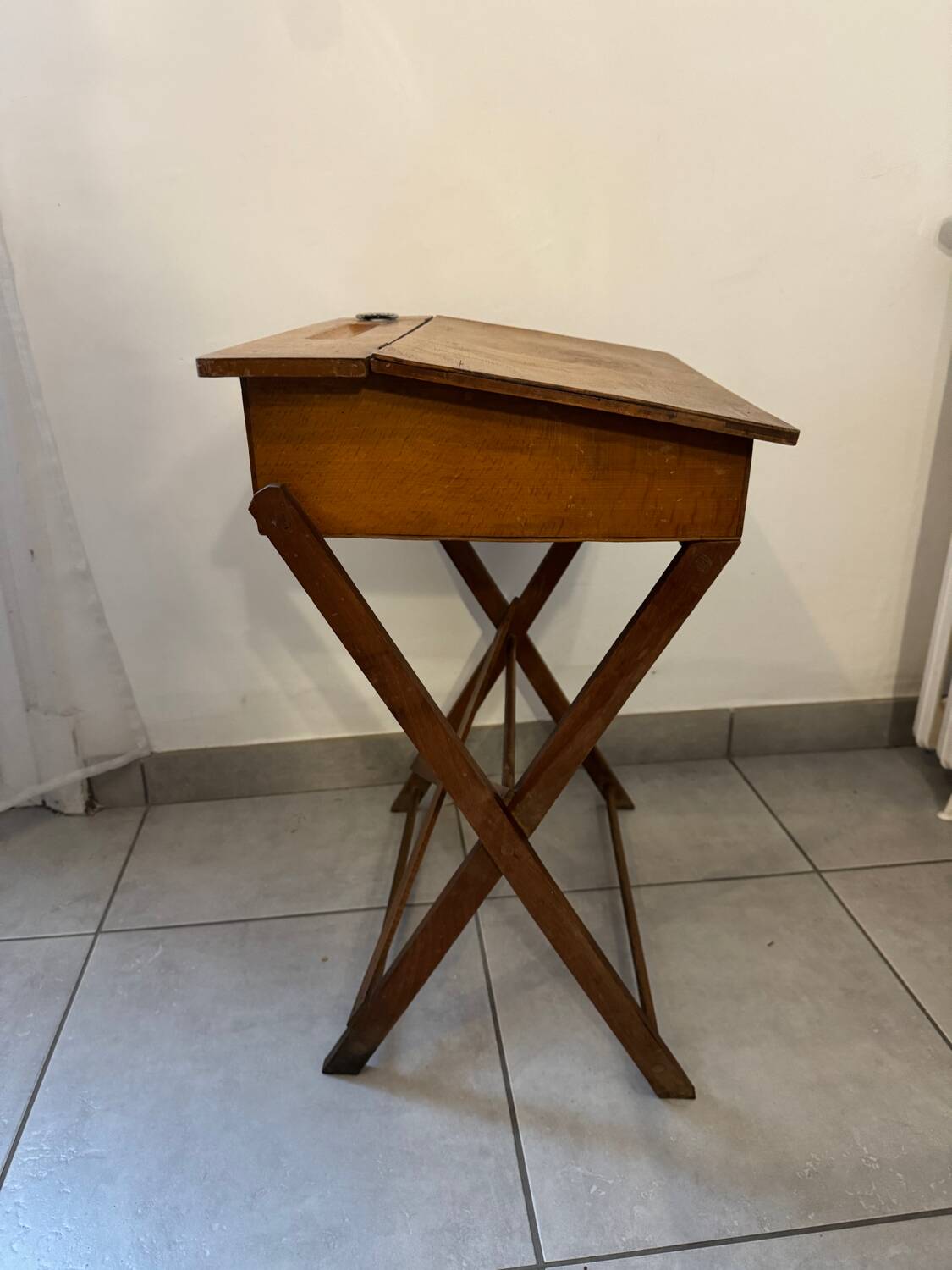 Bureau et chaise pliable enfant vintage
