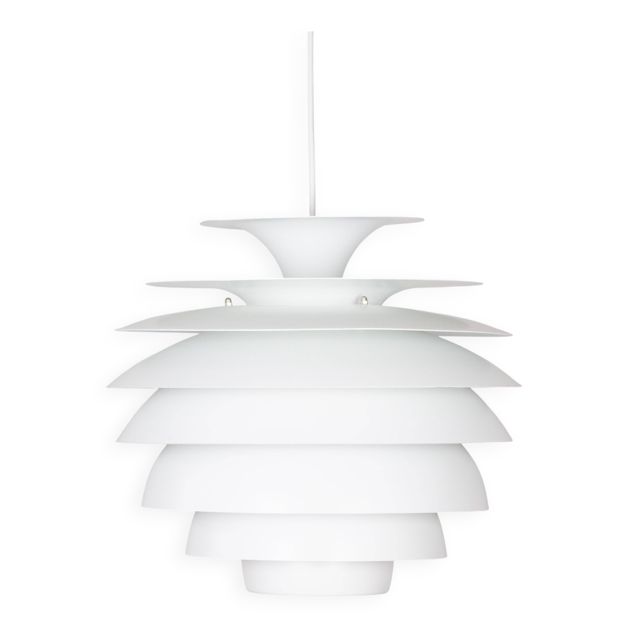 Danish vintage pendant lamp Barcelona by Bent Karlby, Lyfa, 1960s