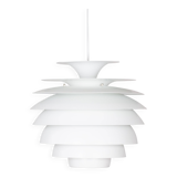 Danish vintage pendant lamp Barcelona by Bent Karlby, Lyfa, 1960s