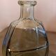 Antique smoked glass bottle, Art Deco style